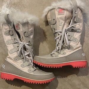 Sorel Women's Winter Boots - Gray and Pink